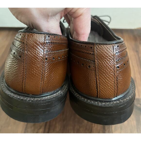 STUART MCGUIRE Ortho Vent Spring Step Leather Lace Wingtip Dress Shoes - Picture 4 of 13